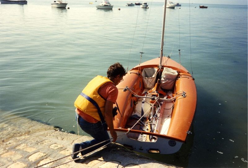 Amarrage de JOLLY JUMPER à l'île d'Aix